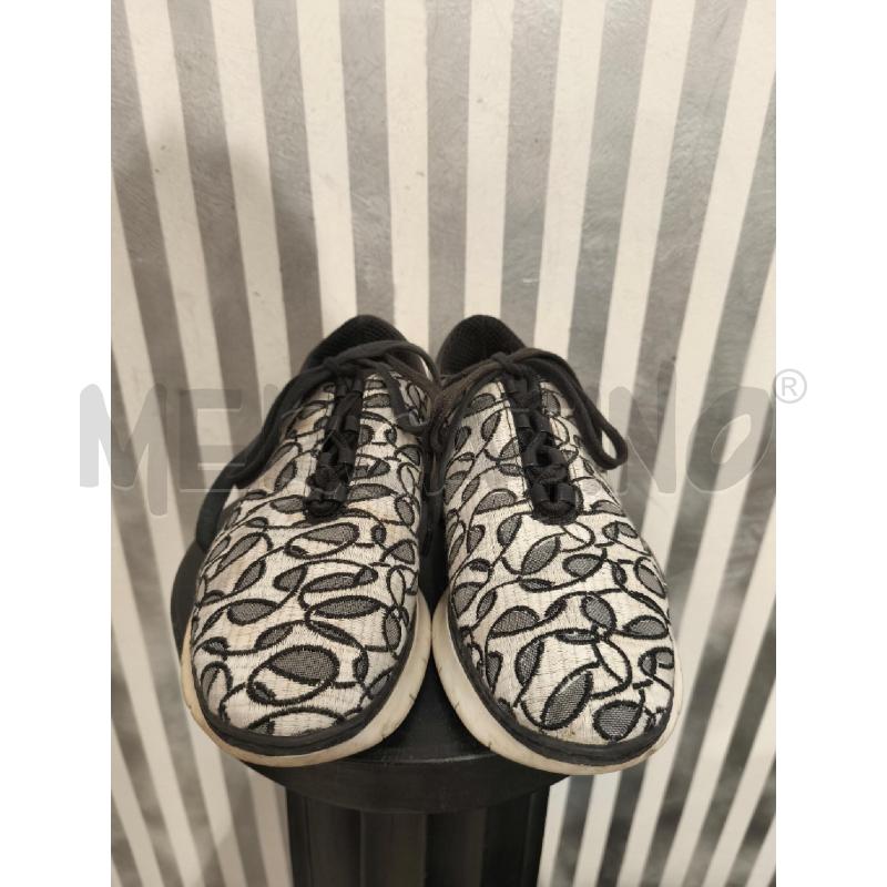 SNEAKERS DONNA PINKO TESSUTO PANNA DECORI NERI | Mercatino dell'Usato Campobasso 4