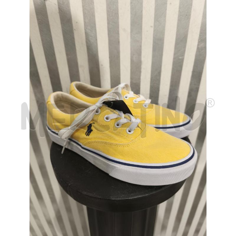 SNEAKERS DONNA POLO RALPH LAUREN GIALLE LOGO BLU | Mercatino dell'Usato Campobasso 1