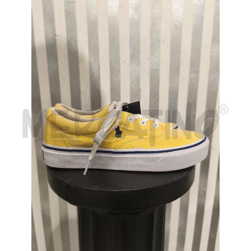 SNEAKERS DONNA POLO RALPH LAUREN GIALLE LOGO BLU | Mercatino dell'Usato Campobasso 2