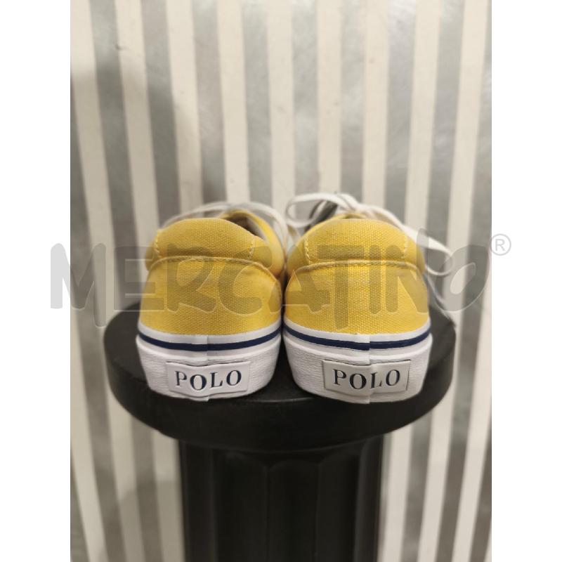 SNEAKERS DONNA POLO RALPH LAUREN GIALLE LOGO BLU | Mercatino dell'Usato Campobasso 3