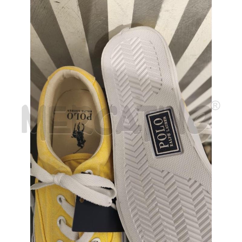 SNEAKERS DONNA POLO RALPH LAUREN GIALLE LOGO BLU | Mercatino dell'Usato Campobasso 5