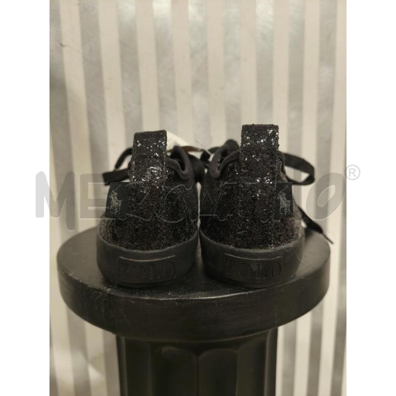 SNEAKERS DONNA POLO RALPH LAUREN NERE PAILLETTES NERE | Mercatino dell'Usato Campobasso 3