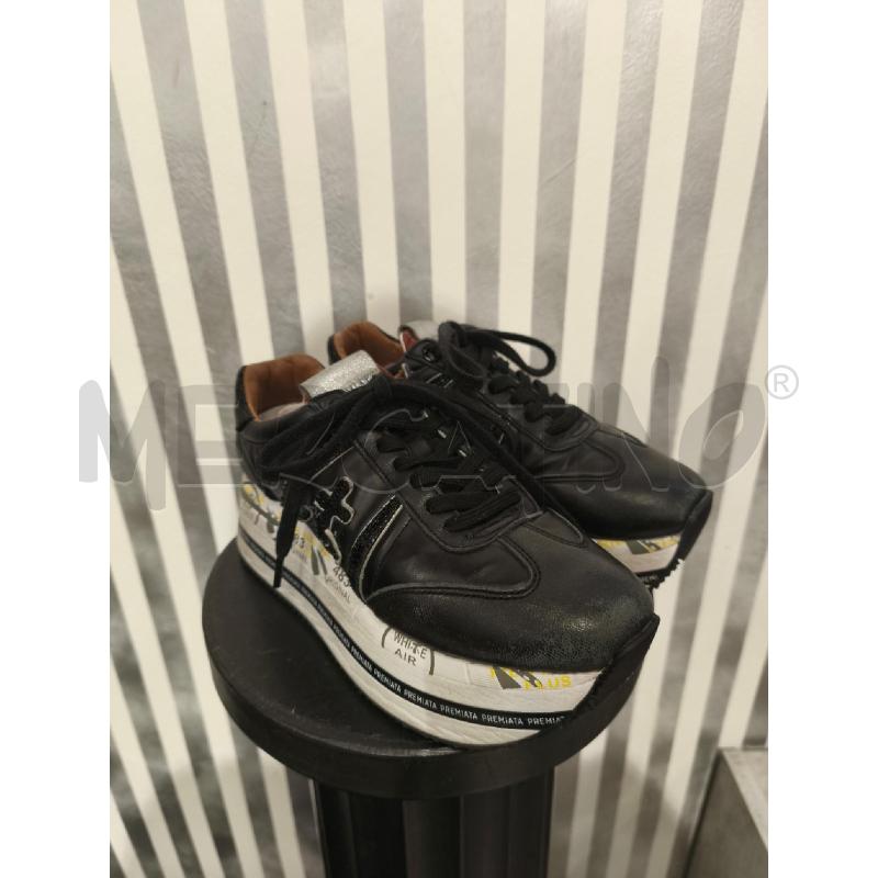 SNEAKERS DONNA PREMIATA NERE SUOLA ALTA | Mercatino dell'Usato Campobasso 1