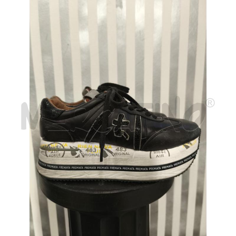 SNEAKERS DONNA PREMIATA NERE SUOLA ALTA | Mercatino dell'Usato Campobasso 3