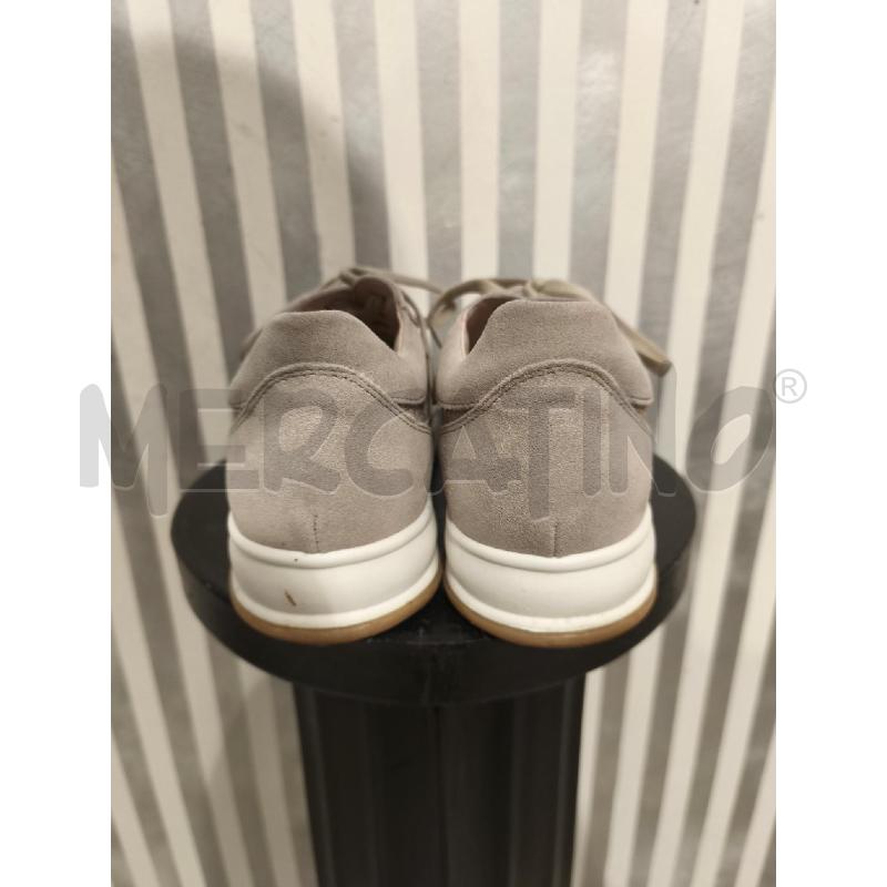 SNEAKERS DONNA PRIMA CLASSE BEIGE SCAMOSCIATE E GEO METALLIZZATO | Mercatino dell'Usato Campobasso 3