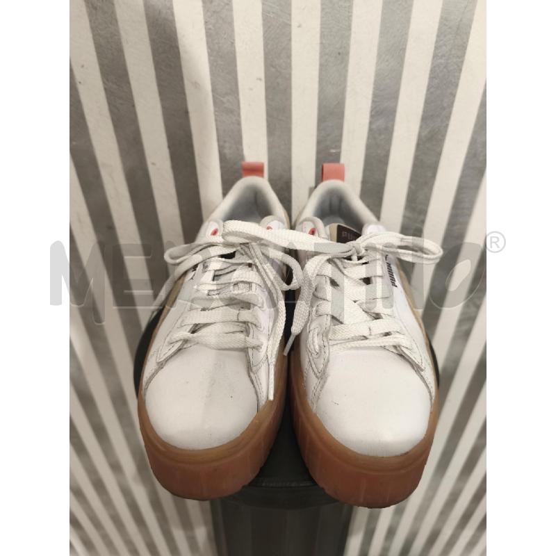SNEAKERS DONNA PUMA BIANCHE LOGO E SUOLA MARRONIROSA | Mercatino dell'Usato Campobasso 2