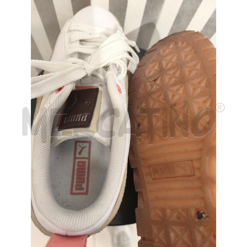 SNEAKERS DONNA PUMA BIANCHE LOGO E SUOLA MARRONIROSA | Mercatino dell'Usato Campobasso 5