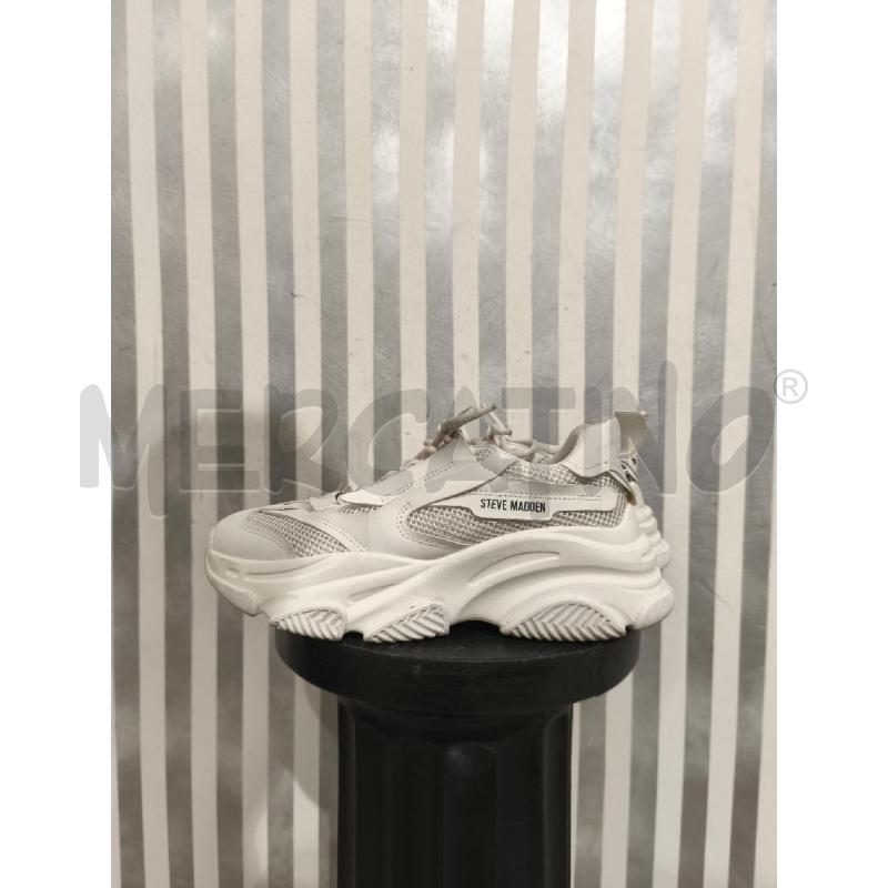 SNEAKERS DONNA STEVE MADDEN BIANCHE SCRITTE NERE | Mercatino dell'Usato Campobasso 2