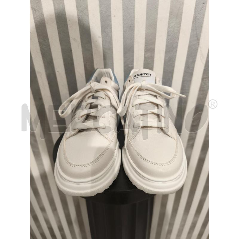 SNEAKERS DONNA STOKTON BIANCHE CELESTI | Mercatino dell'Usato Campobasso 4