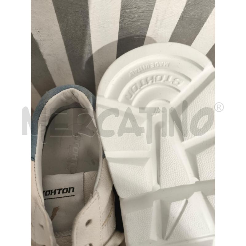 SNEAKERS DONNA STOKTON BIANCHE CELESTI | Mercatino dell'Usato Campobasso 5