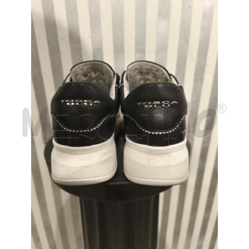 SNEAKERS DONNA TOSCA BLU NERE LACCI BIANCHINERI | Mercatino dell'Usato Campobasso 3