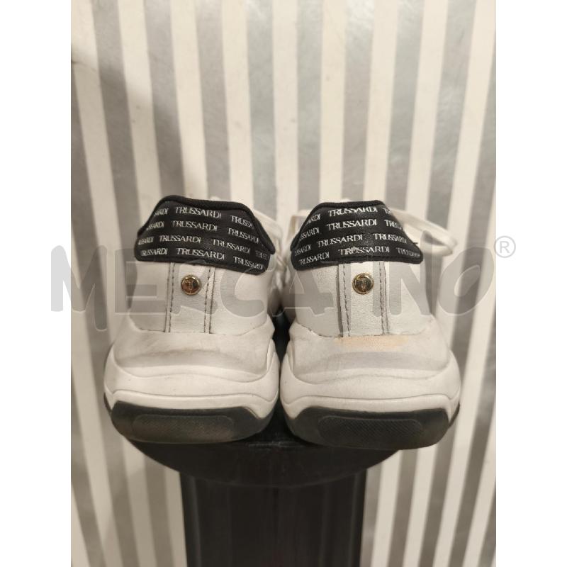 SNEAKERS DONNA TRUSSARDI BIANCHE E NERE | Mercatino dell'Usato Campobasso 3