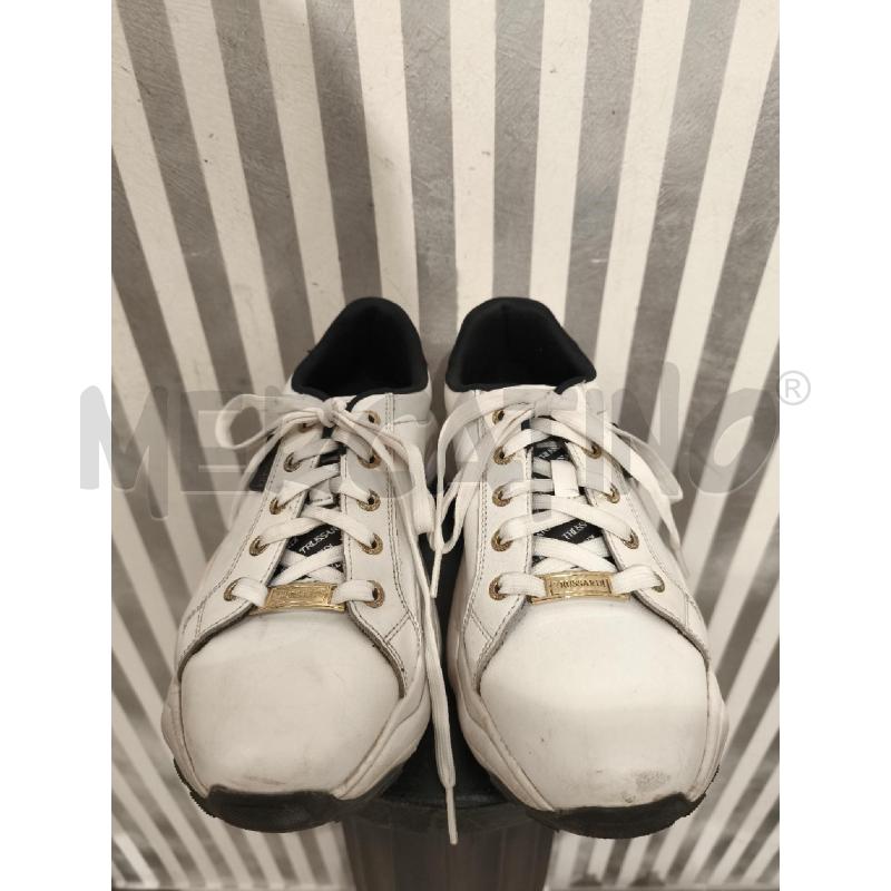 SNEAKERS DONNA TRUSSARDI BIANCHE E NERE | Mercatino dell'Usato Campobasso 4
