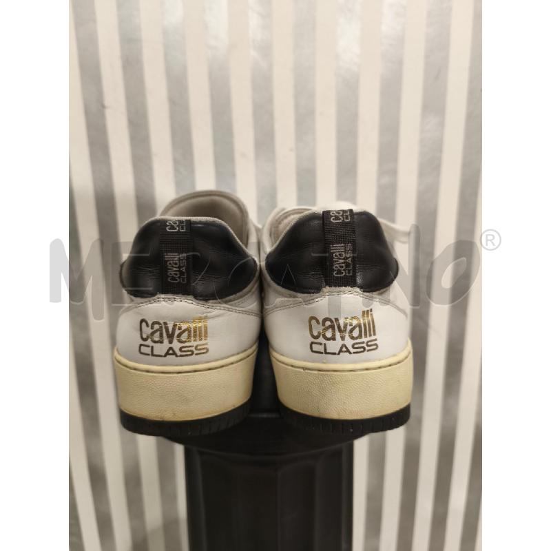 SNEAKERS UOMO CAVALLI CLASS BIANCHE NERE DORATE | Mercatino dell'Usato Campobasso 4