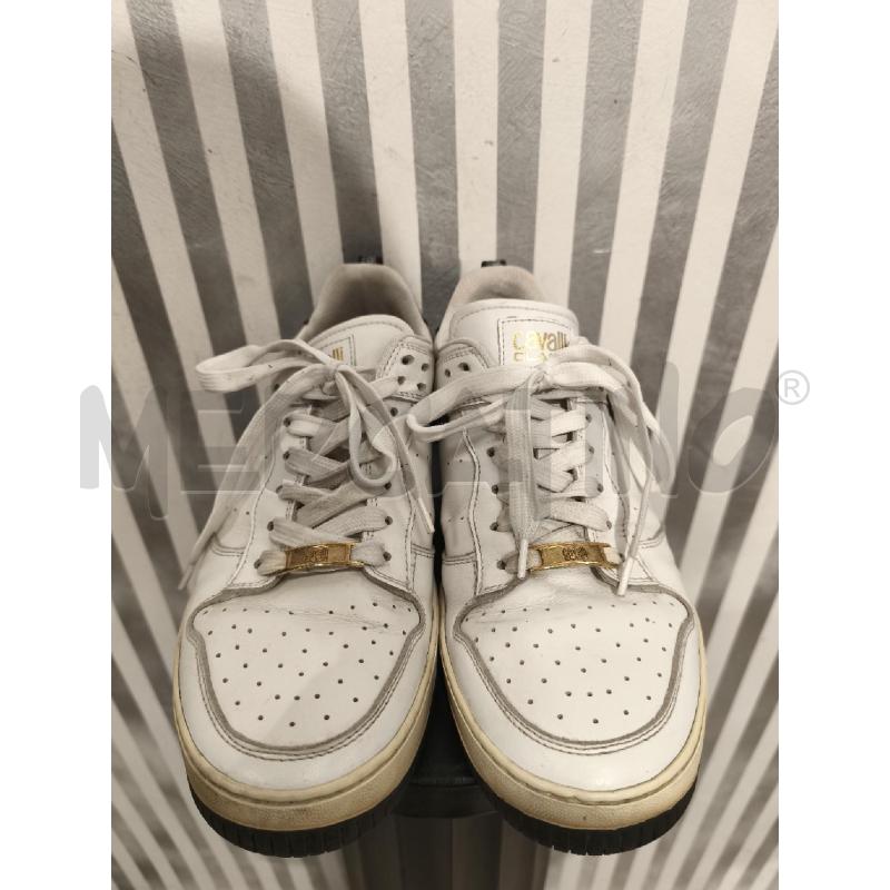 SNEAKERS UOMO CAVALLI CLASS BIANCHE NERE DORATE | Mercatino dell'Usato Campobasso 5