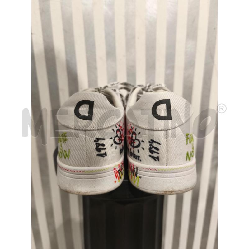 SNEAKERS UOMO DESIGUAL BIANCHE CON FANTASIA | Mercatino dell'Usato Campobasso 3