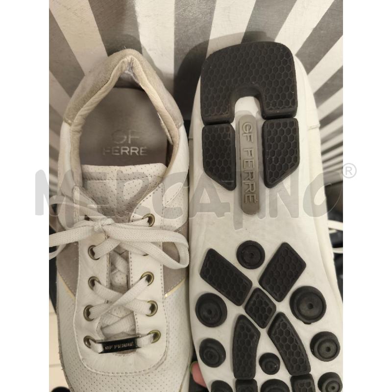 SNEAKERS UOMO GF FERRÈ BIANCHE PELLE | Mercatino dell'Usato Campobasso 5