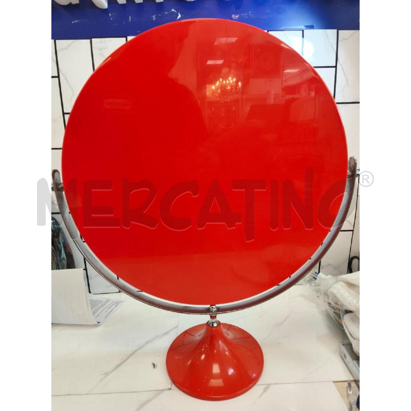 SPECCHIO ANNI 70 ARANCIONE BASE TULIP  | Mercatino dell'Usato Campobasso 2