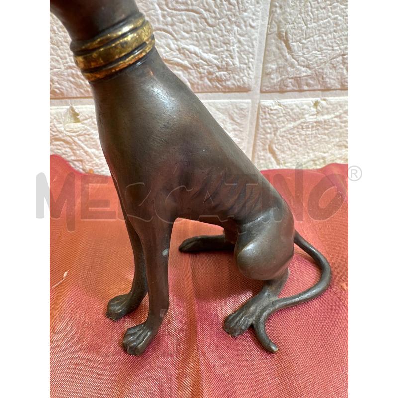 STATUA LEVRIERO BRONZATO H. CM 14 C. | Mercatino dell'Usato Campobasso 2