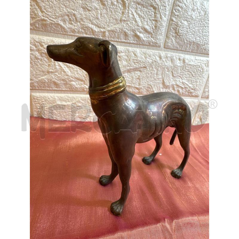STATUA LEVRIERO BRONZATO H CM 14 C.  | Mercatino dell'Usato Campobasso 4