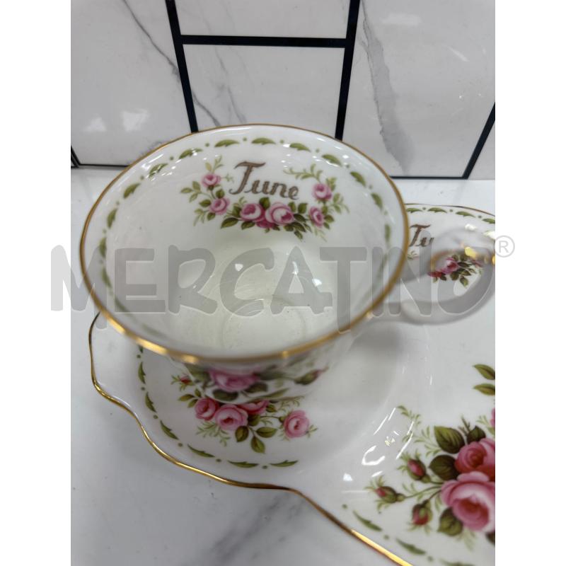 TAZZA ROYAL ALBERT JUNE + PIATTINO | Mercatino dell'Usato Campobasso 2