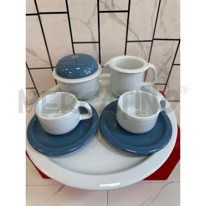 TETE A TETE ROMETTI CERAMICA BLU E BIANCA | Mercatino dell'Usato Campobasso 1