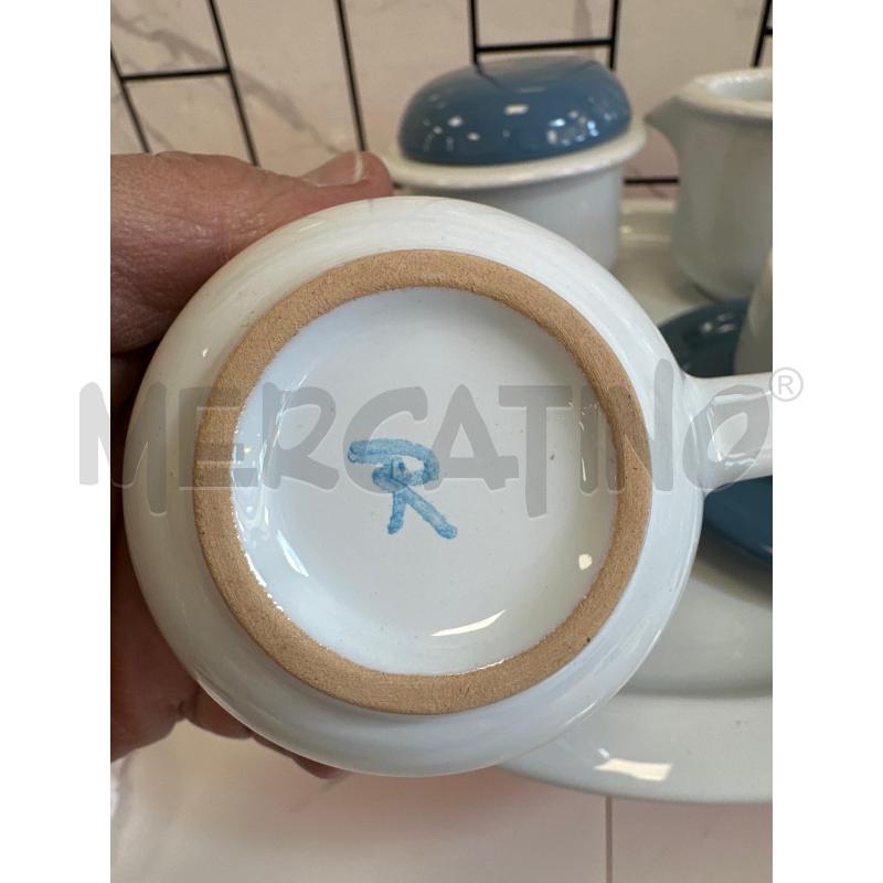 TETE A TETE ROMETTI CERAMICA BLU E BIANCA | Mercatino dell'Usato Campobasso 4