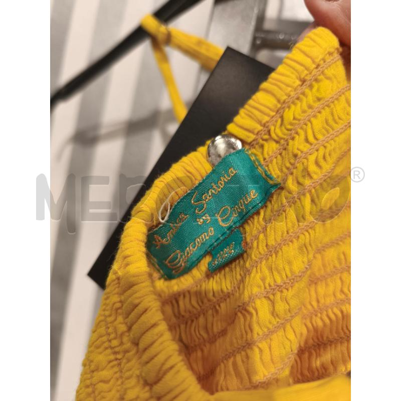 TOP ANTICA SARTORIA GIALLO PERLINE | Mercatino dell'Usato Campobasso 5