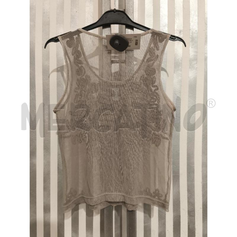 TOP ARMANI JEANS BEIGE TRASPARENTE | Mercatino dell'Usato Campobasso 5