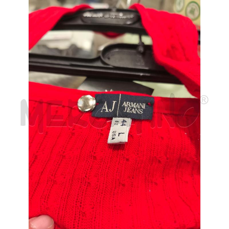 TOP ARMANI JEANS ROSSO TRECCE E BOTTONI | Mercatino dell'Usato Campobasso 5