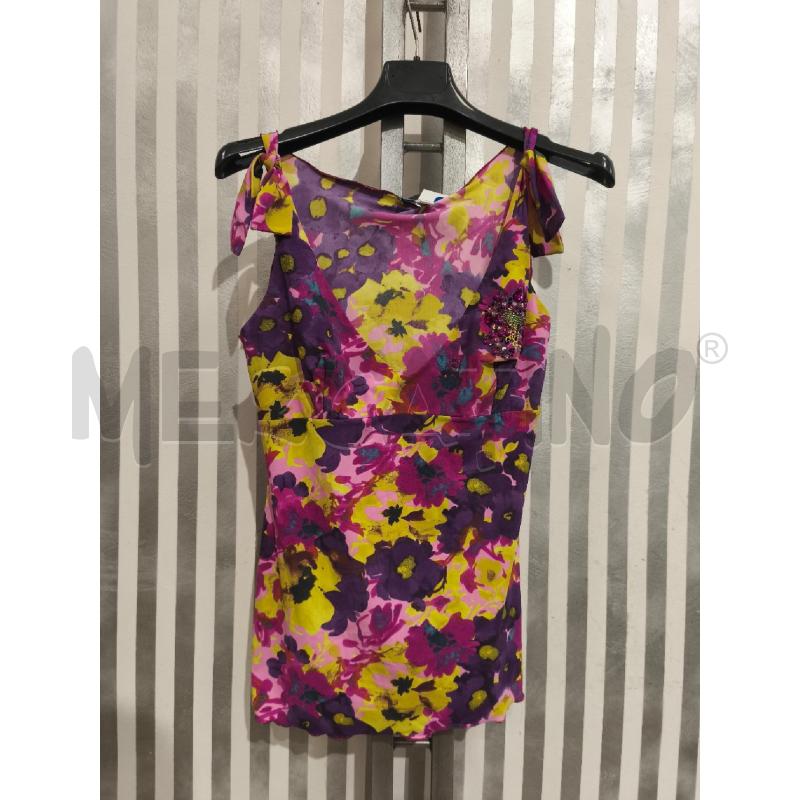 TOP BLUMARINE FLOREAL STRSS VIOLA | Mercatino dell'Usato Campobasso 1