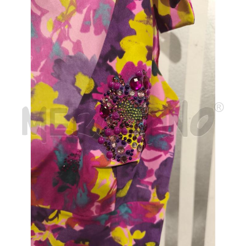 TOP BLUMARINE FLOREAL STRSS VIOLA | Mercatino dell'Usato Campobasso 2