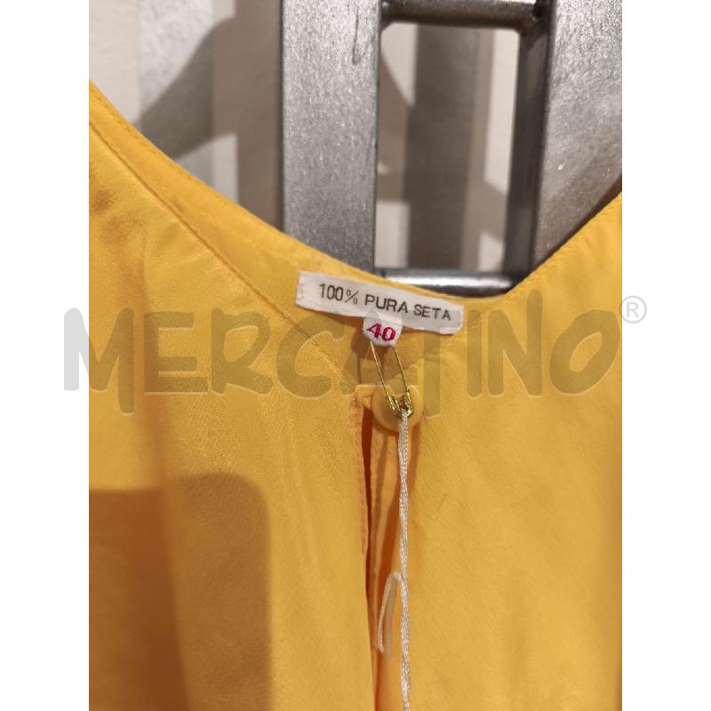 TOP CHERIE 100 SETA GIALLA BOTTONE | Mercatino dell'Usato Campobasso 3