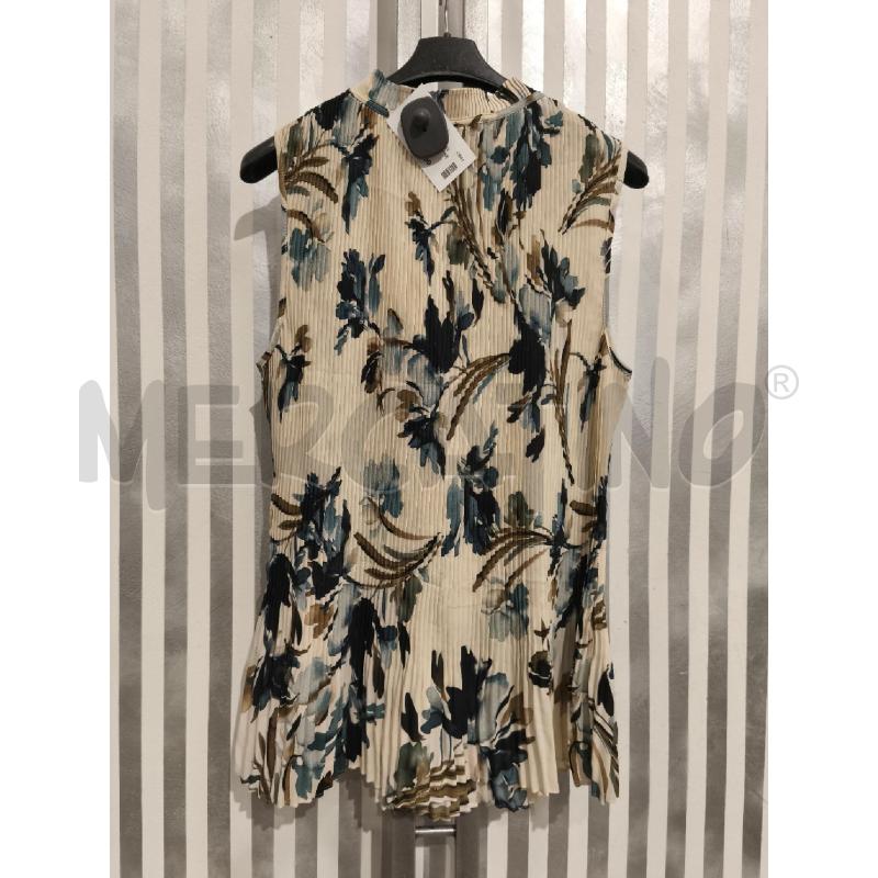 TOP DKNY PANNA BLU NERA OLIVA PLISSEE | Mercatino dell'Usato Campobasso 5