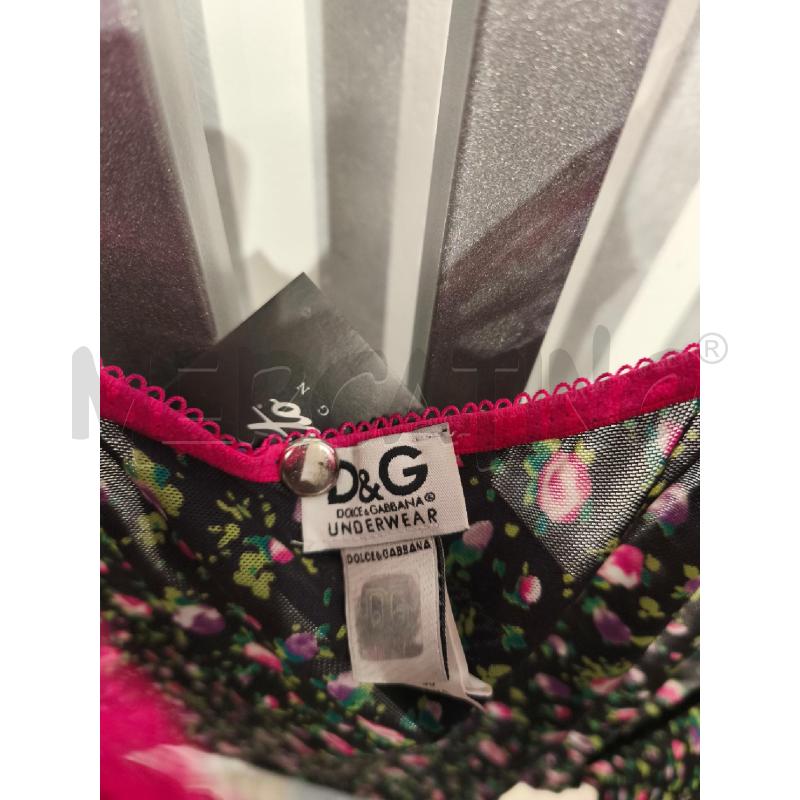 TOP DOLCE E GABBANA UNDERWEAR NERO ROSELLINE | Mercatino dell'Usato Campobasso 2