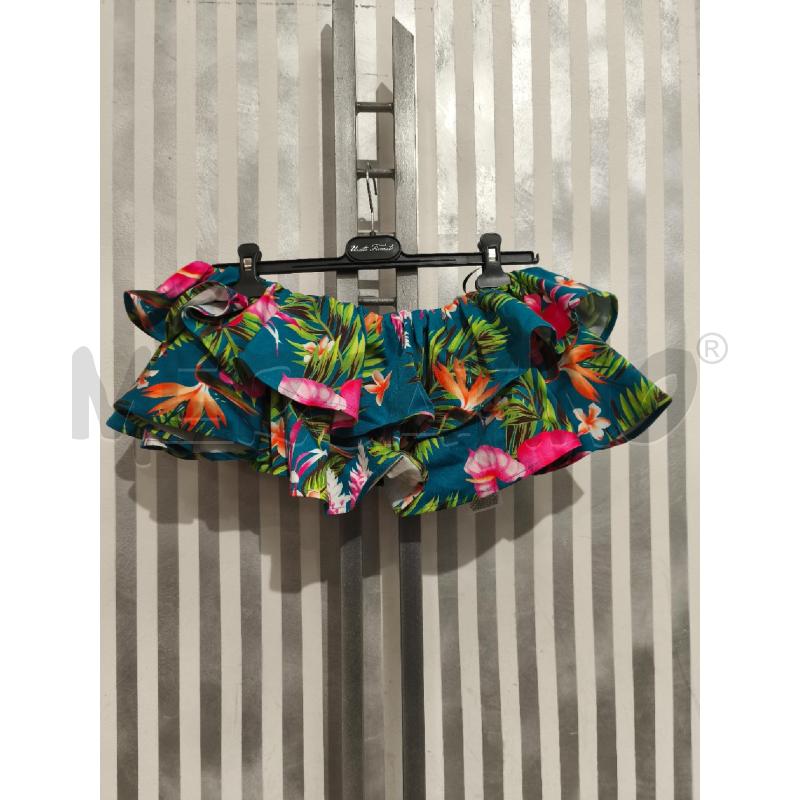 TOP GUESS A FASCIA BLU FIORI E FOGLIE | Mercatino dell'Usato Campobasso 1
