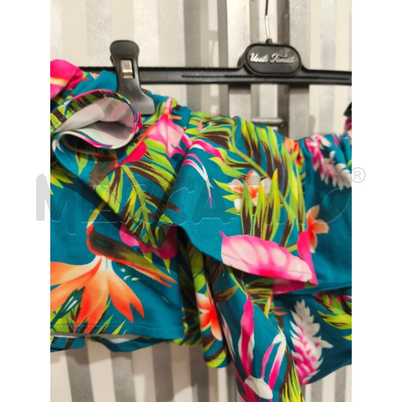 TOP GUESS A FASCIA BLU FIORI E FOGLIE | Mercatino dell'Usato Campobasso 2