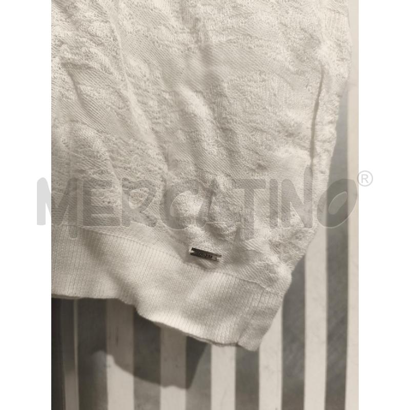 TOP GUESS BIANCO CON LAVORAZIONE | Mercatino dell'Usato Campobasso 3
