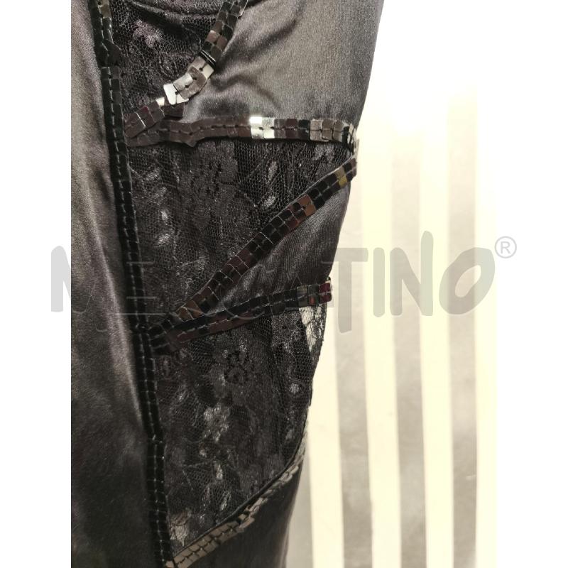 TOP GUESS BY MARCIANO NERO SATINATO CON PAILLETTES E PIZZO | Mercatino dell'Usato Campobasso 4