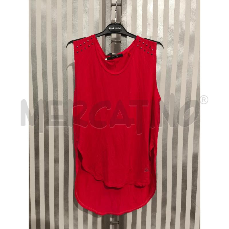 TOP GUESS CORALLO IMPUNTURE SPALLE | Mercatino dell'Usato Campobasso 1