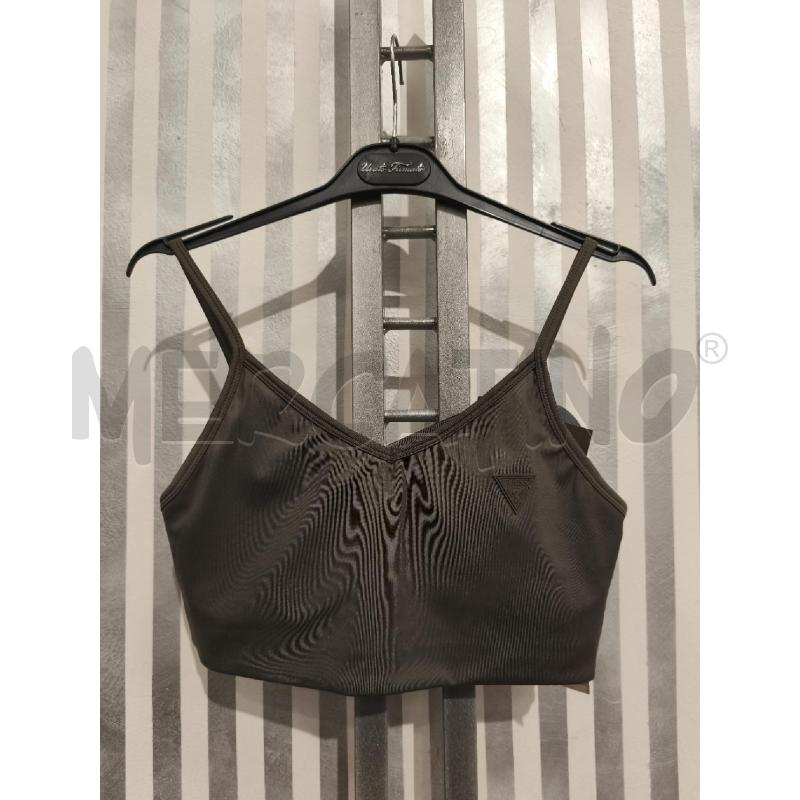TOP GUESS VERDE MILITARE RETRO FASCE NERE | Mercatino dell'Usato Campobasso 1