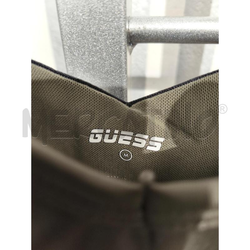 TOP GUESS VERDE MILITARE RETRO FASCE NERE | Mercatino dell'Usato Campobasso 3