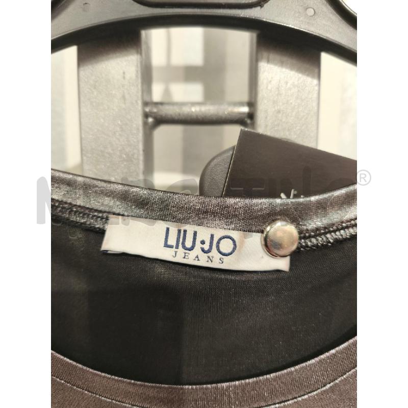 TOP LIU JO GRIGIO METALLIZZATO | Mercatino dell'Usato Campobasso 2