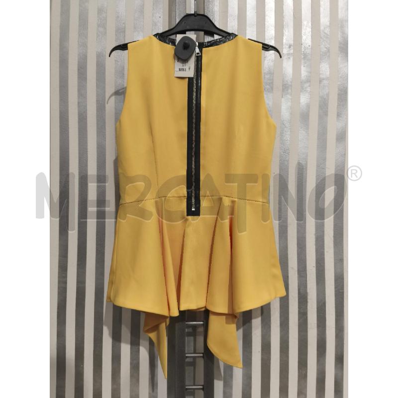 TOP MANGANO GIALLO SCOLLO NERO LUCIDO | Mercatino dell'Usato Campobasso 5