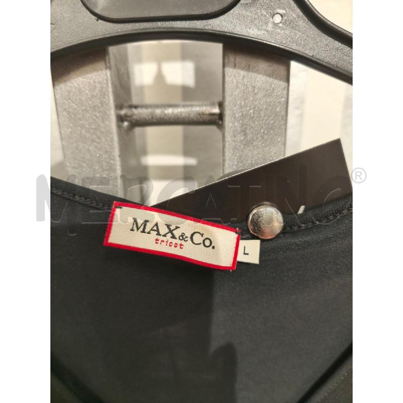 TOP MAX&CO NERO SCOLLO CERCHIO | Mercatino dell'Usato Campobasso 2