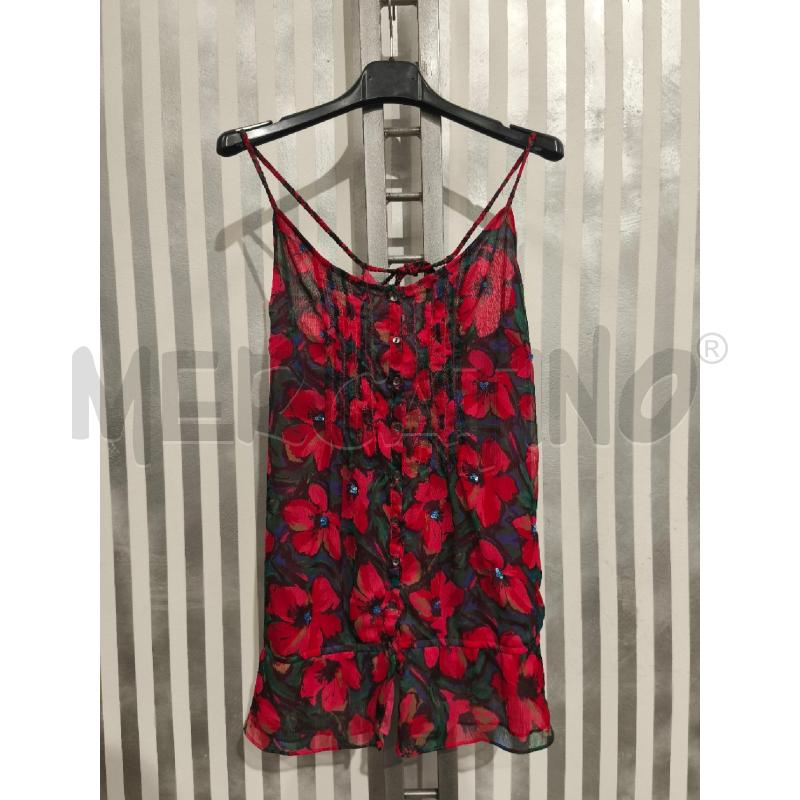 TOP PEPE JEANS FIORI CORALLO SFUM VERDEBLU | Mercatino dell'Usato Campobasso 1