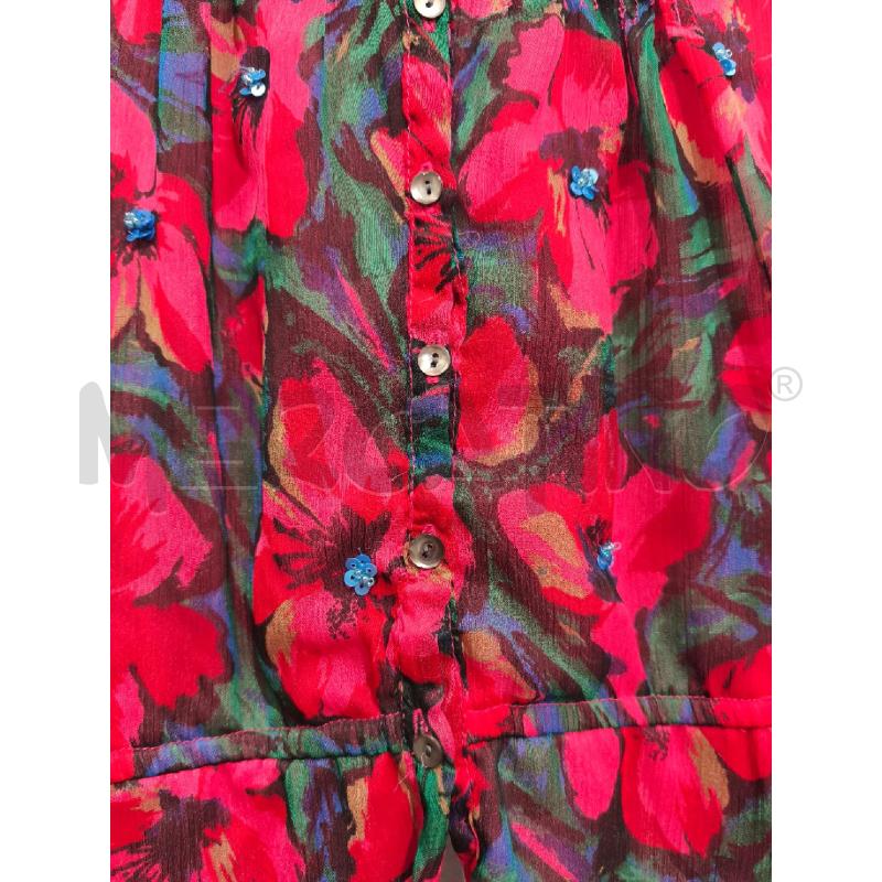 TOP PEPE JEANS FIORI CORALLO SFUM VERDEBLU | Mercatino dell'Usato Campobasso 4