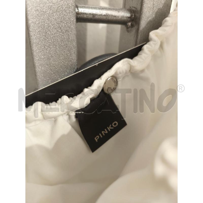 TOP PINKO BIANCO MONOSPALLA PALLINI | Mercatino dell'Usato Campobasso 2