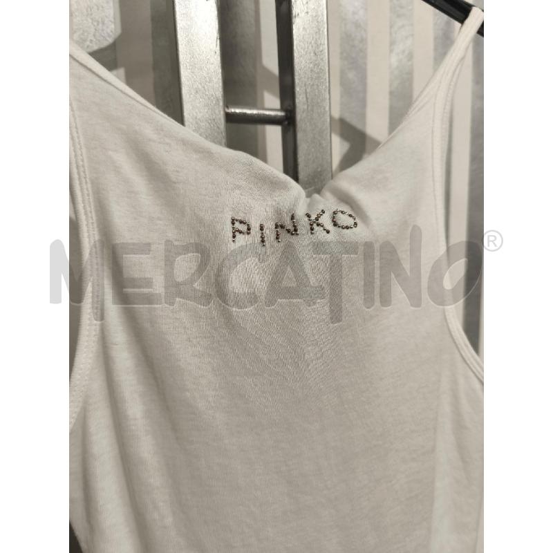 TOP PINKO BIANCO SCRITTA RETRO | Mercatino dell'Usato Campobasso 4