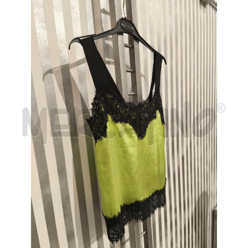 TOP PINKO GIALLO LIME PIZZO NERO | Mercatino dell'Usato Campobasso 3
